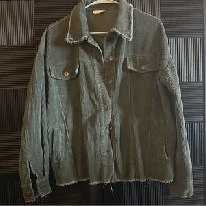 Sage Corduroy Utility Jacket